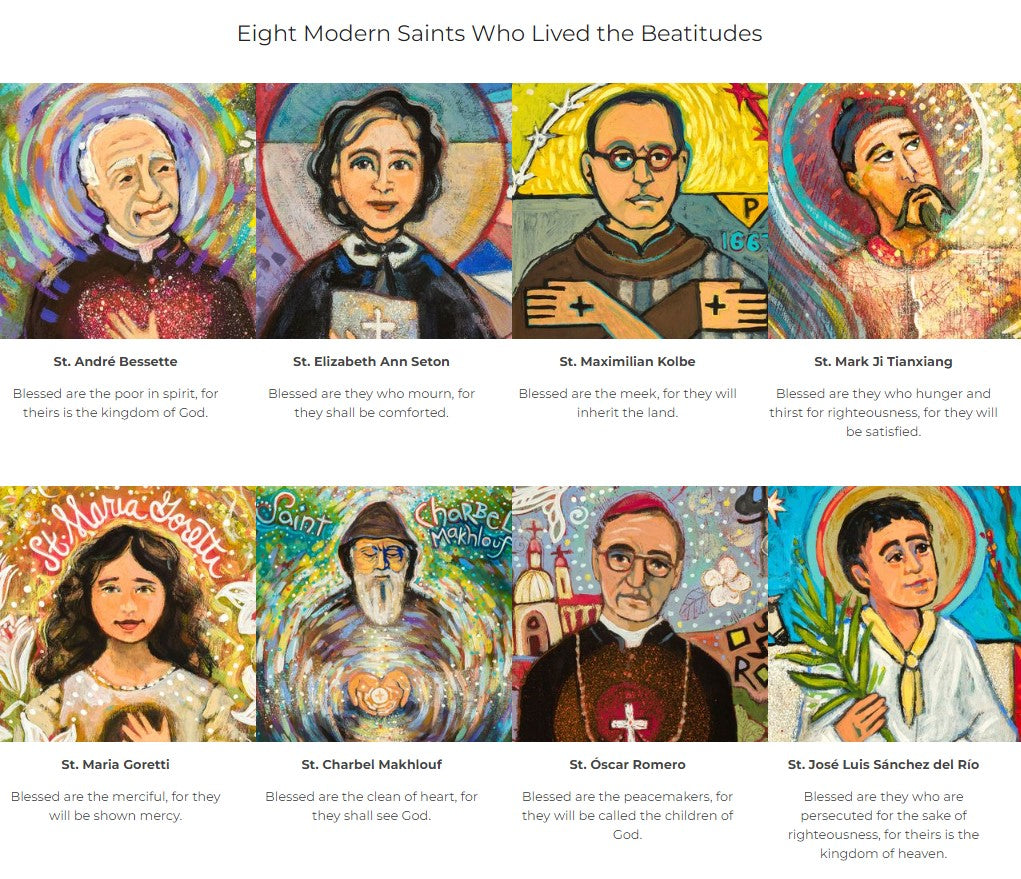 Arise to Blessedness: A Journal Retreat with Eight Modern Saints Who Lived the Beatitudes