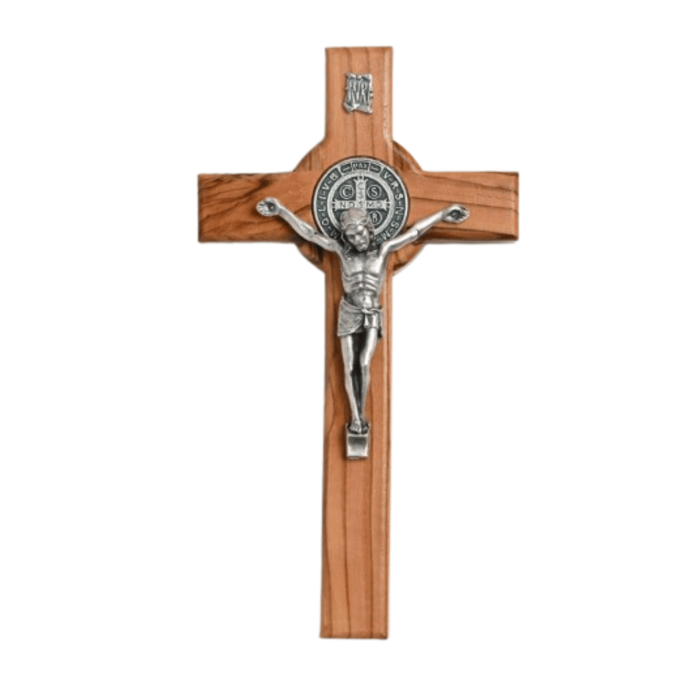Olivewood St Benedict cross