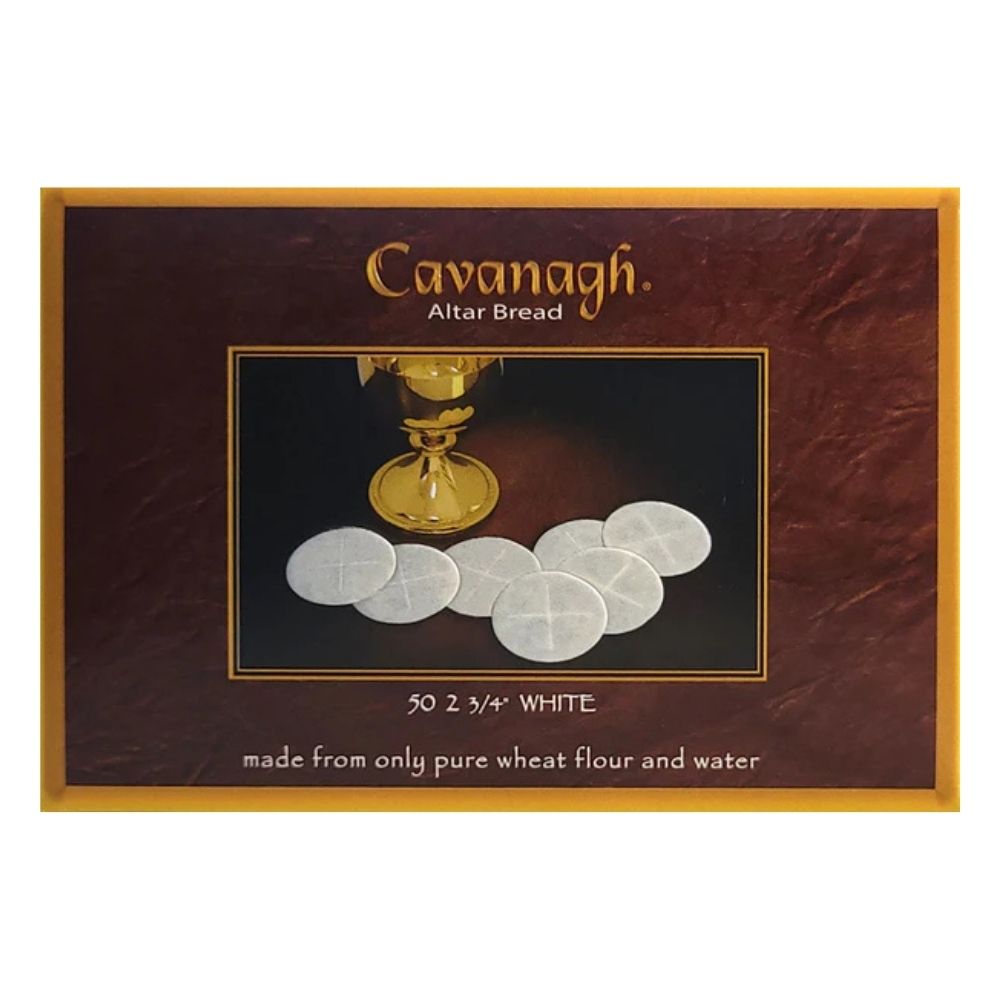 White hosts with cross symbol 2-3/4"- Box of 50