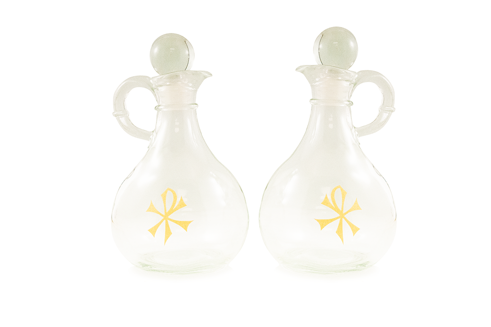 10 Oz Glass Cruets (Pair)