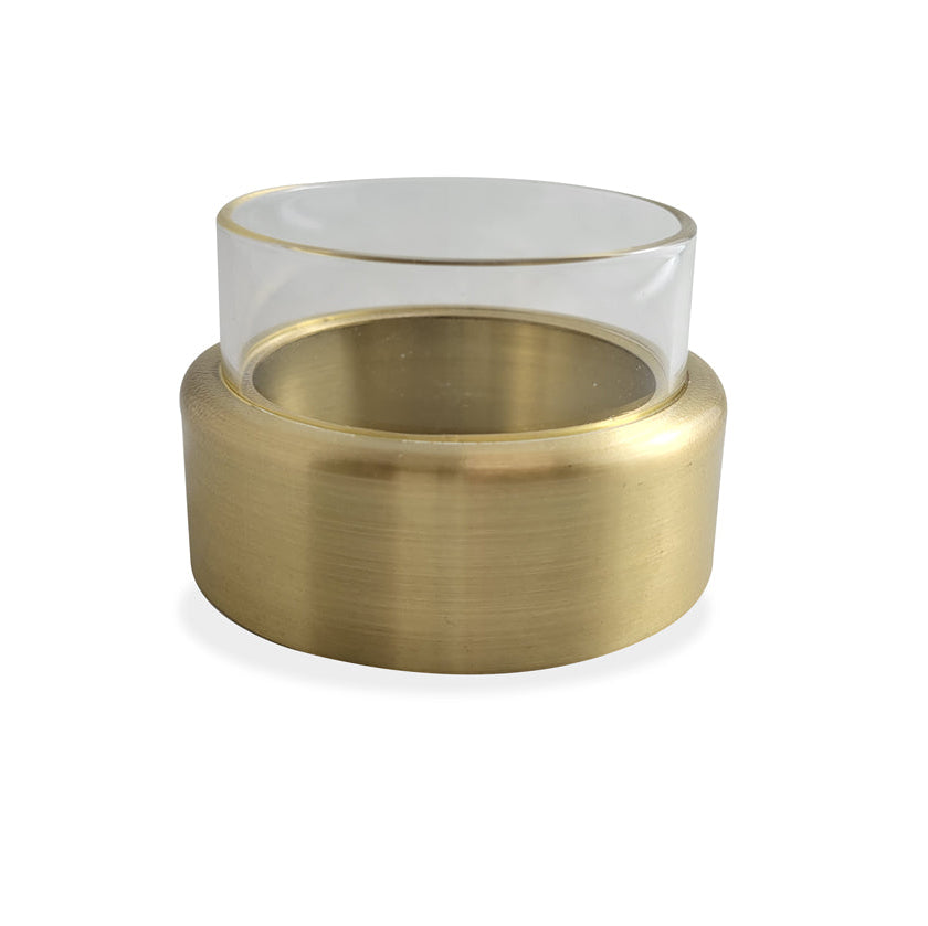 Brass & pyrex follower 3"
