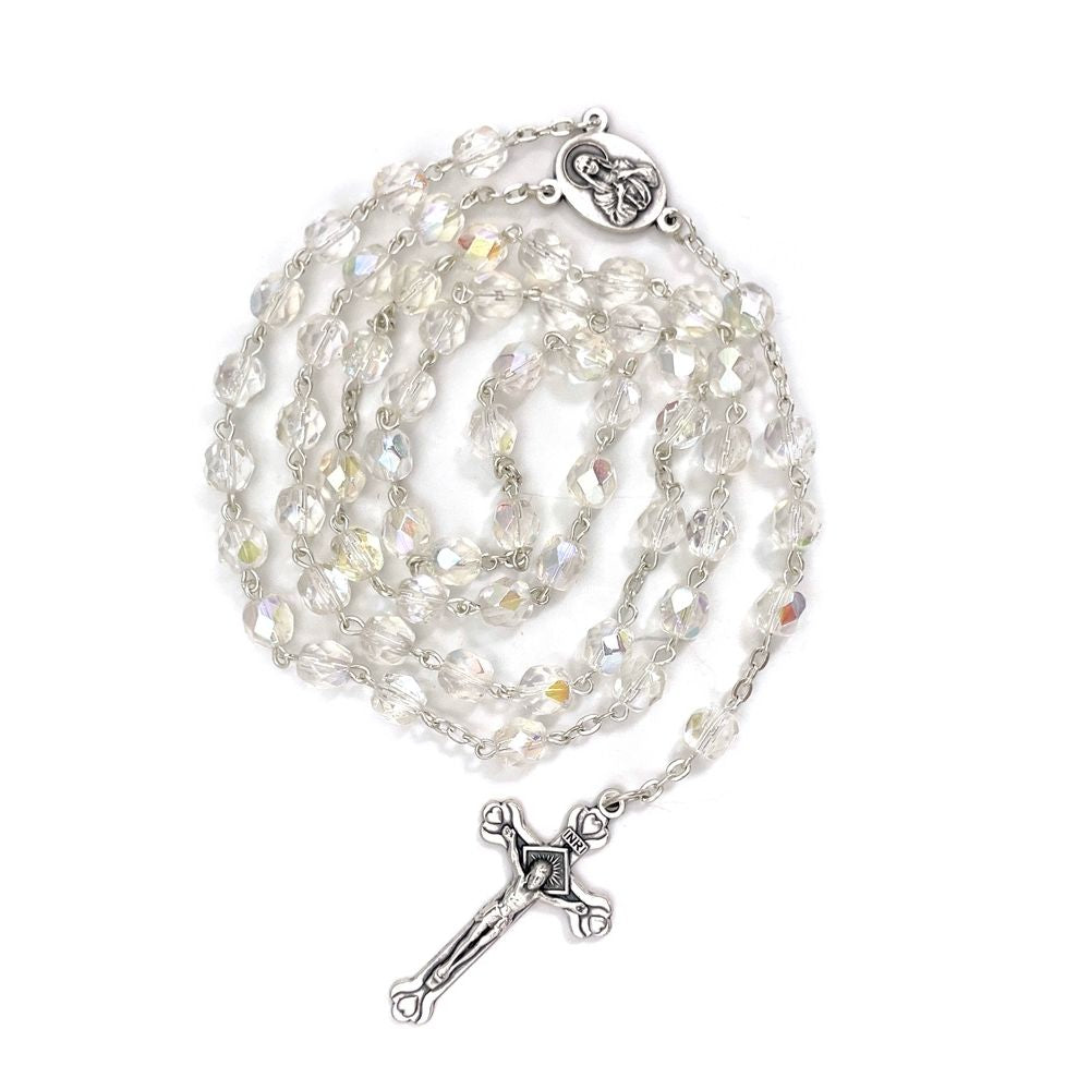 Holy land crystal rosary