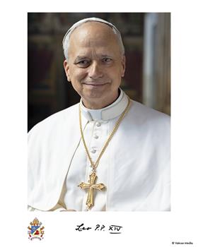 Portrait of Pope Leo XIV (8" x 10")