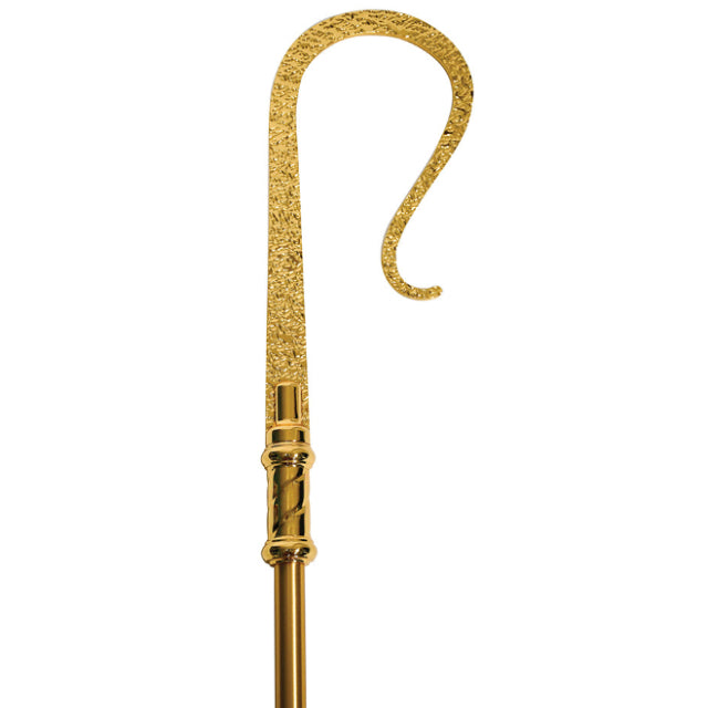 Satin brass crozier