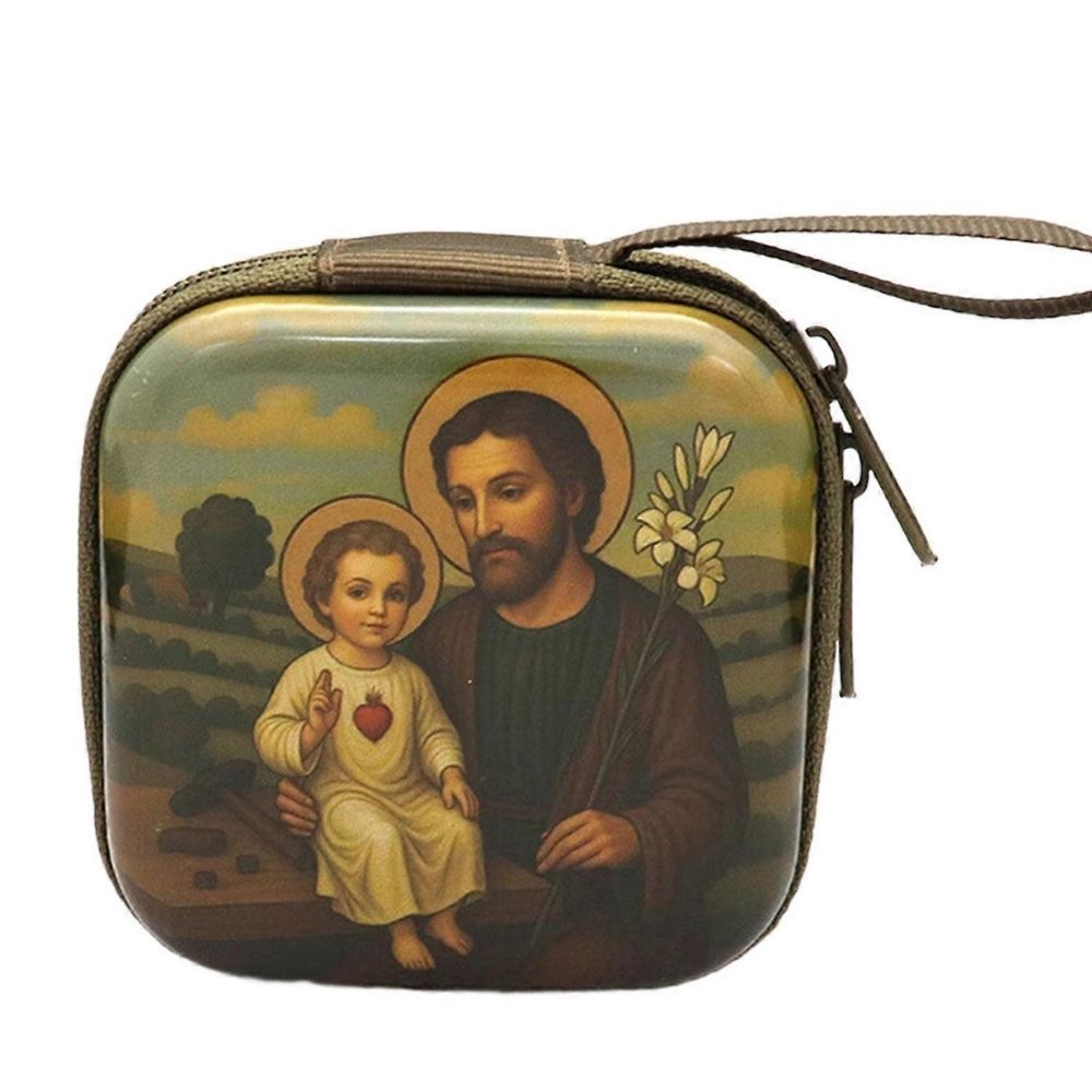 Joseph and child Rosary fabric case
