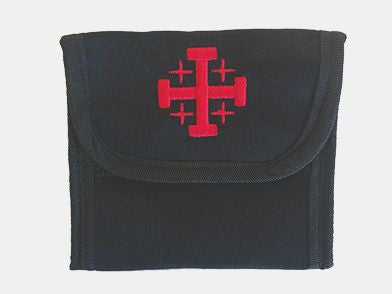 Jerusalem Cross Rosary Pouch