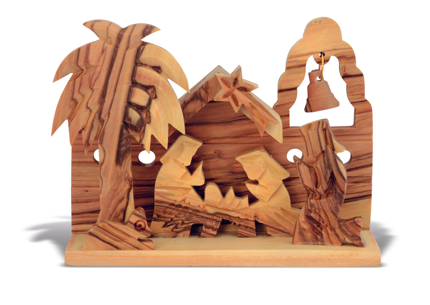 Mini Nativity scene made of olive wood