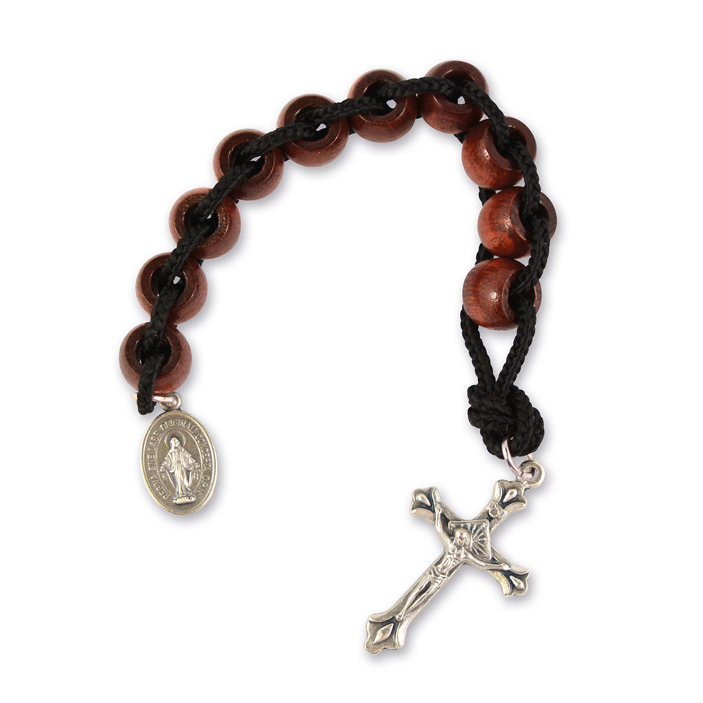 One Decade Ladder Style Cord Rosary