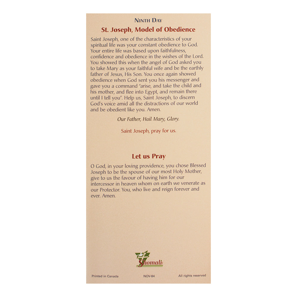 Novena To St. Joseph