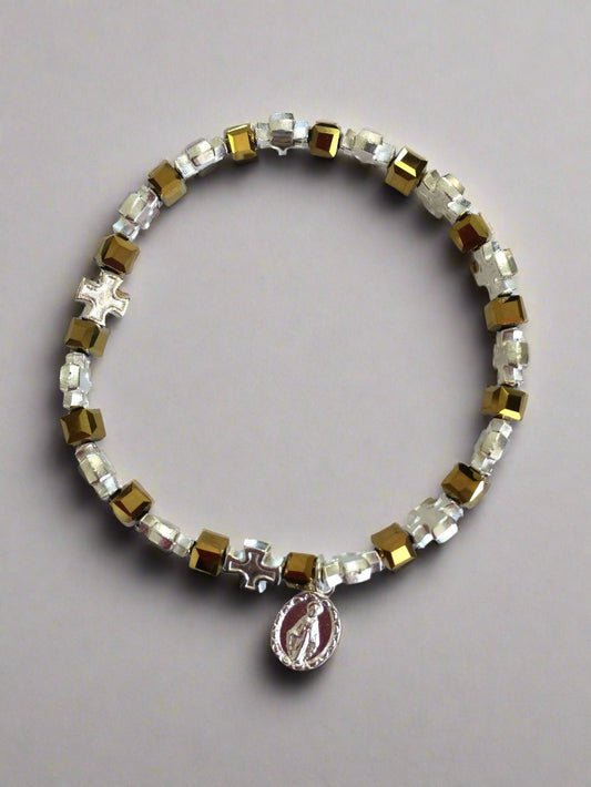 Amber bracelet on elastic