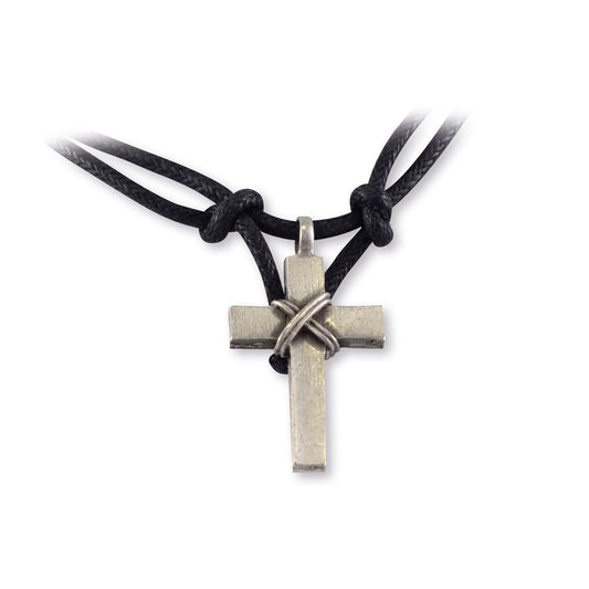 PEWTER CROSS PENDANT