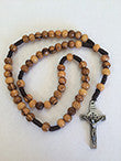 Olive wood rosary