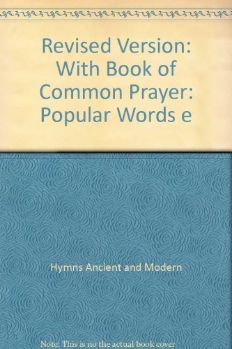 Revised Version: With Book of Common Prayer: Popular Words e