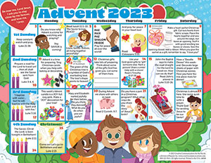 2023 ADVENT CHILDREN'S CALENDAR - CATHOLIC (PACK OF 50)