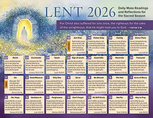 Daily Lent 2026 Catholic Calendar (Set of 50)