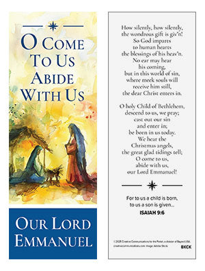 Abide with Us Christmas Bookmark (Set of 25)