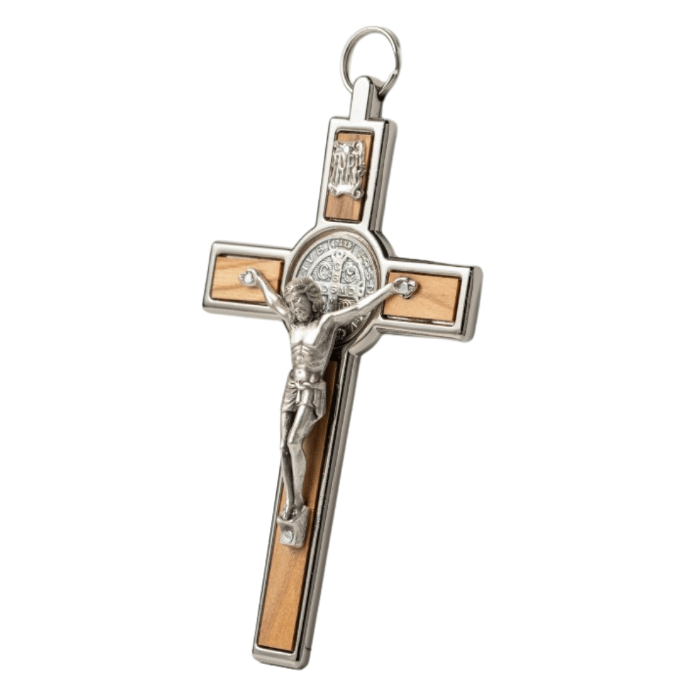Olivewood St Benedict cross