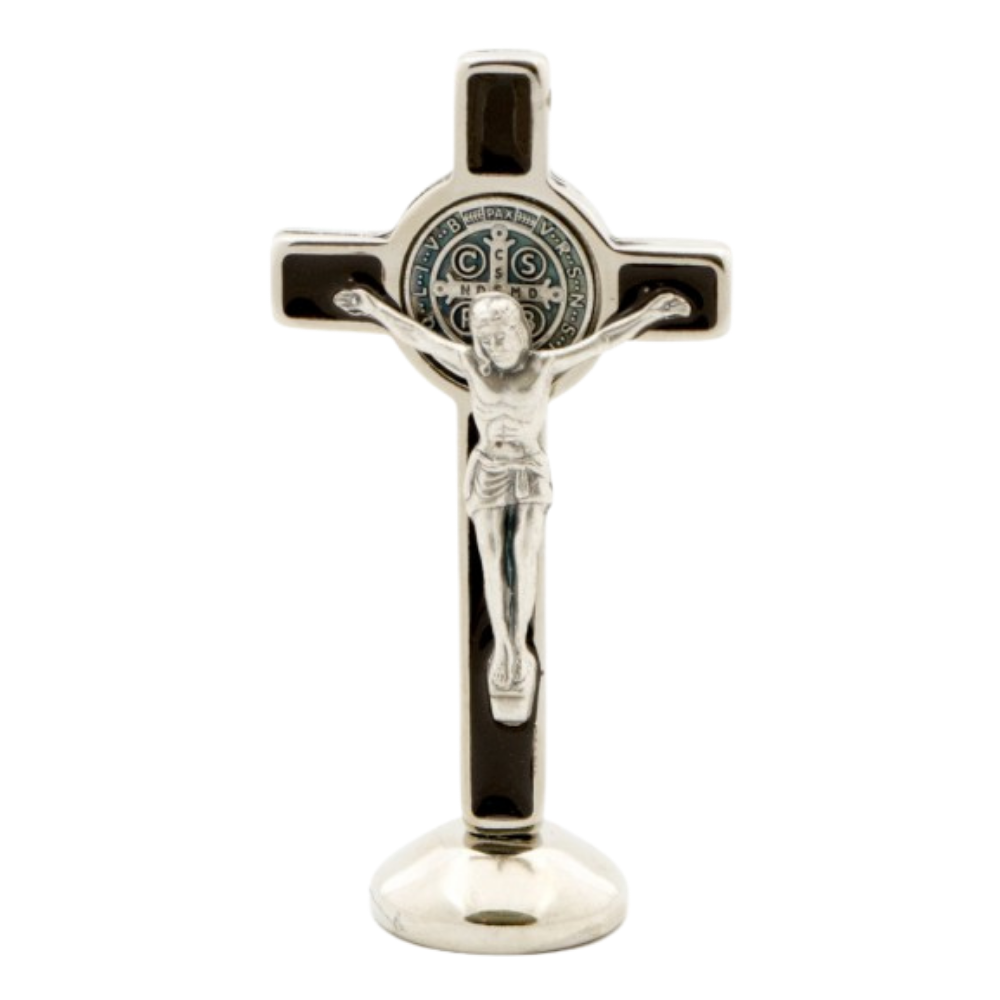 3" St Benedict brown cross