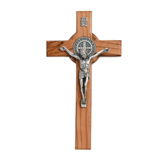 Olivewood St Benedict cross