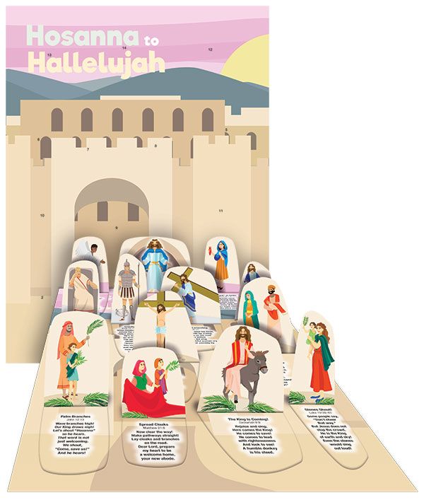 Holy Week Library Display Hosanna To Hallelujah A Pop-Up Window Calendar For Holy Week – en-novalis