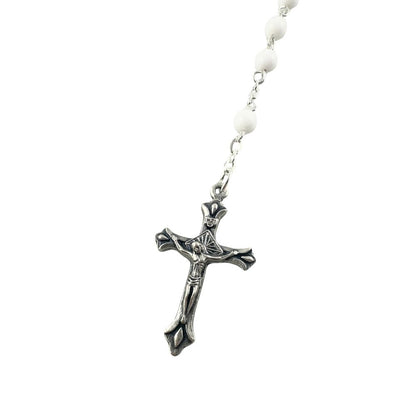 First Communion White Rosary