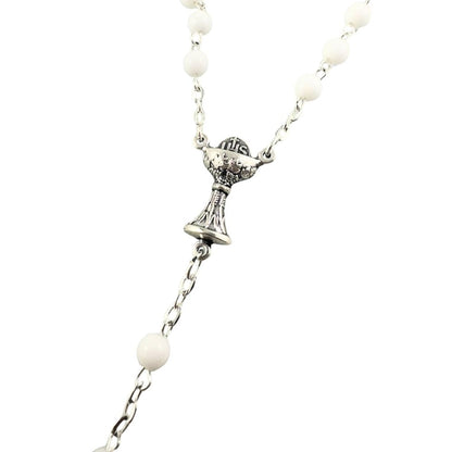 First Communion White Rosary