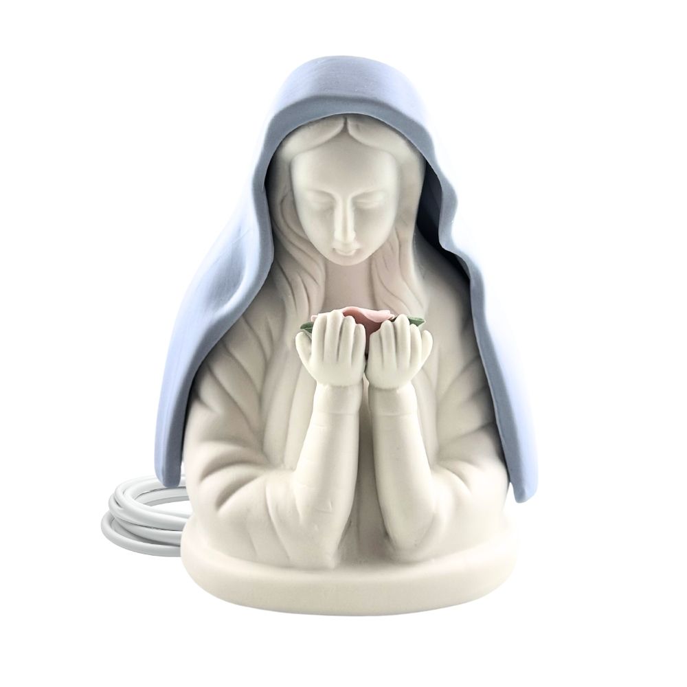 Virgin Mary Electric Night Light – Blue Veil