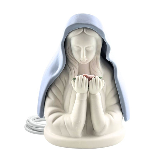 Virgin Mary Electric Night Light – Blue Veil