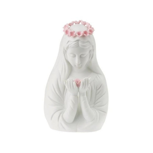 Virgin Mary Night Light with Pink Crown