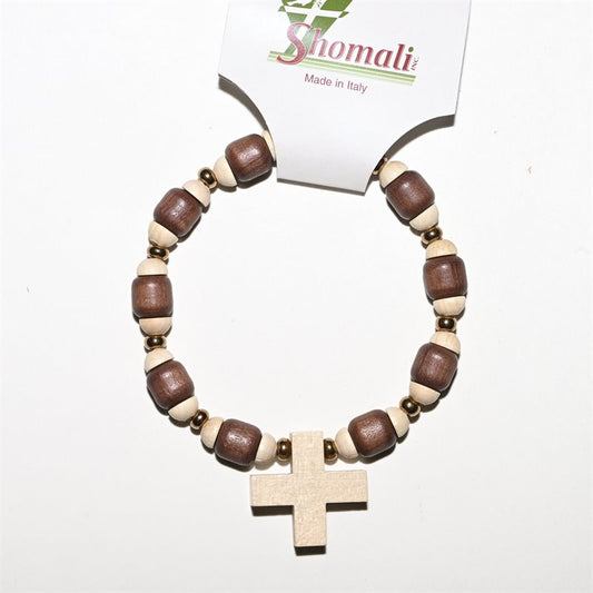 WOODEN BRACELET ON ELASTIC