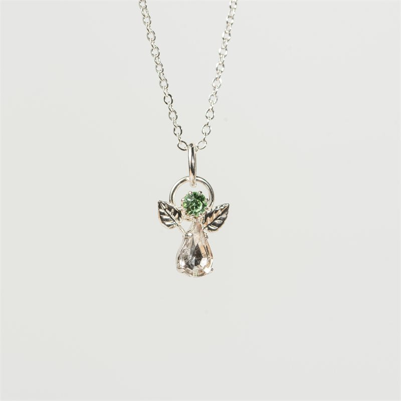 ANGEL BIRTHSTONE PENDANT AUGUST