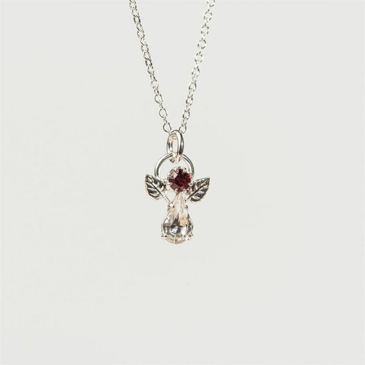 ANGEL BIRTHSTONE PENDANT JULY