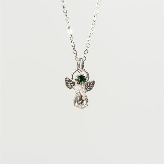 ANGEL BIRTHSTONE PENDANT MAY