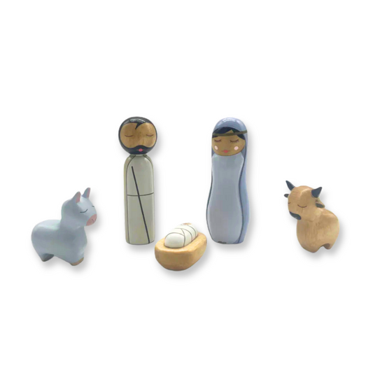 HOWOKI NATIVITY SCENE 5-PIECE SET