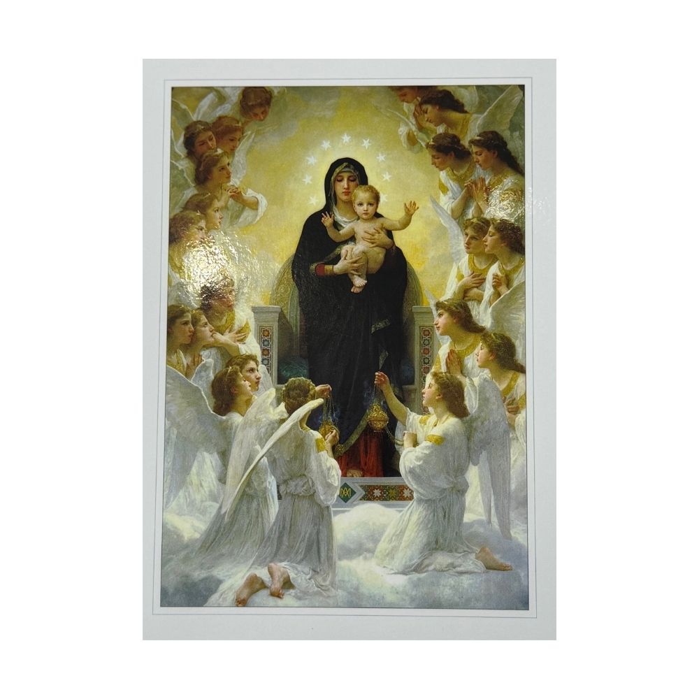 Virgin-Child And Angel Card