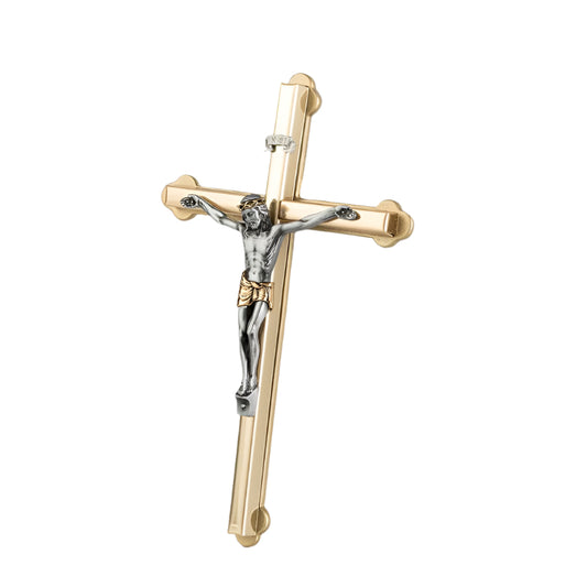 Metal cross 2 tones 4 inches