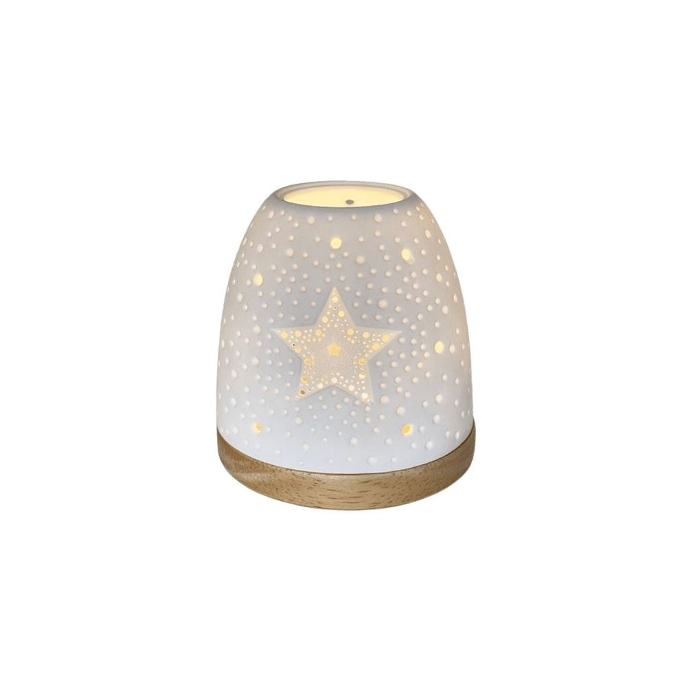 Ceramic tea light holder-star model