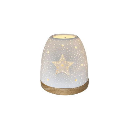 Ceramic tea light holder-star model