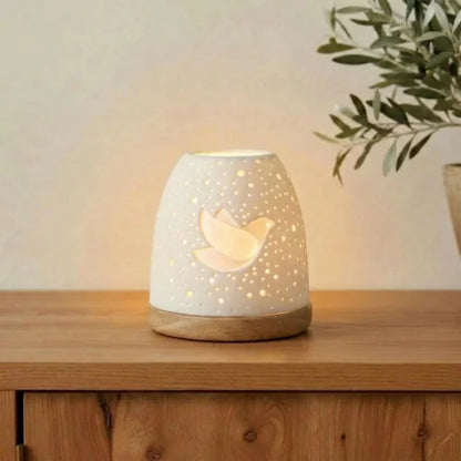 Ceramic tea light holder-Dove model
