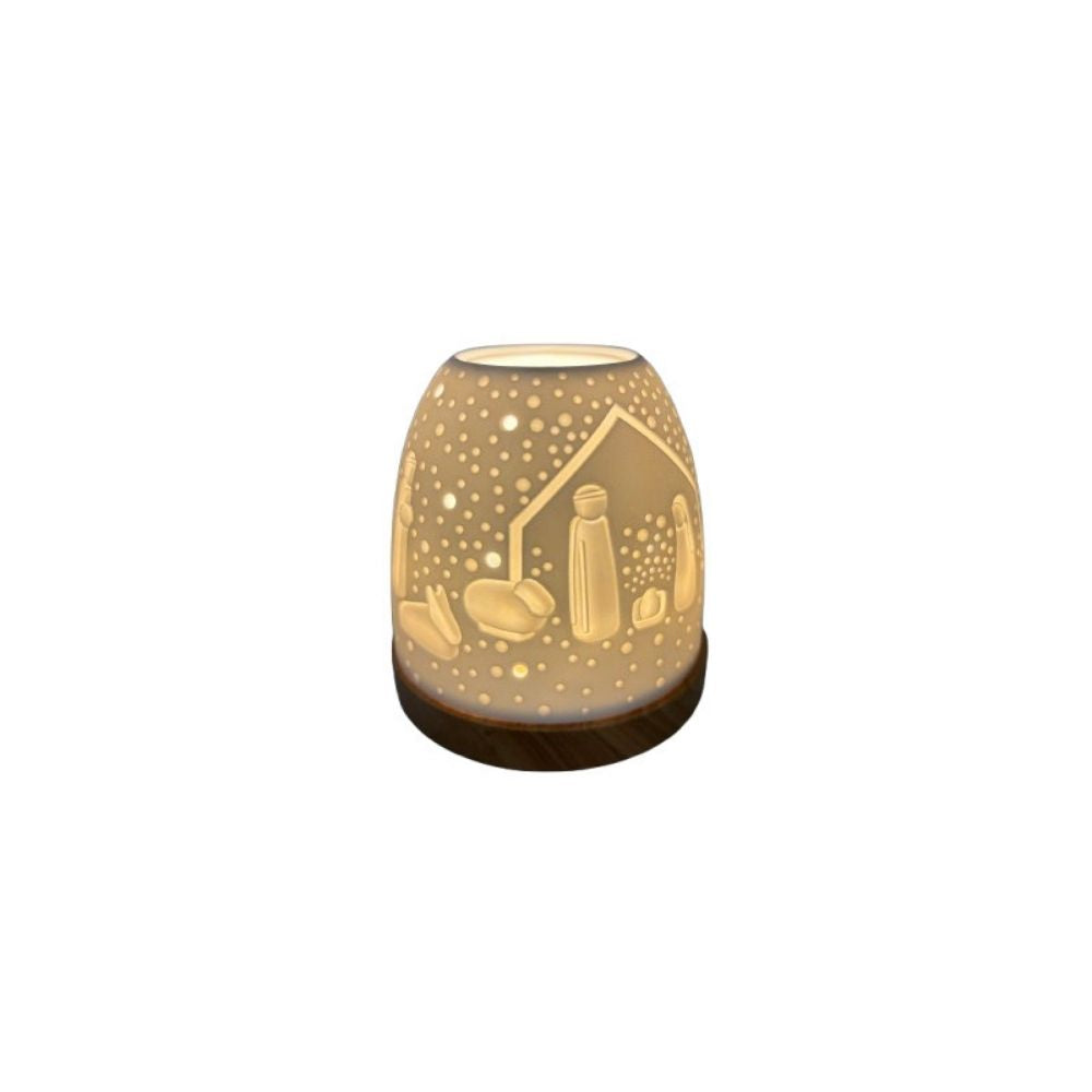 Ceramic tea light holder emany-Nativity model