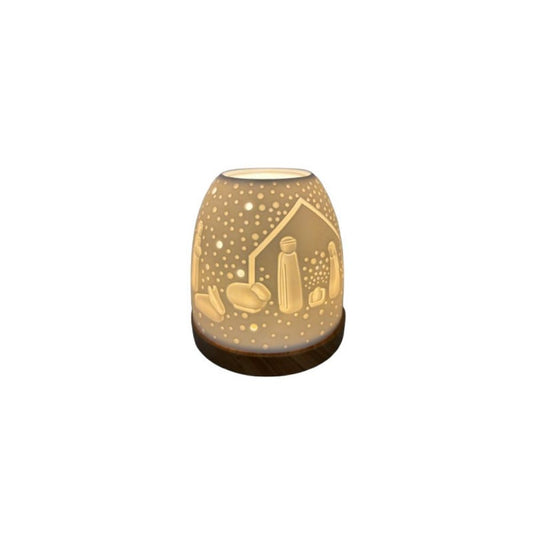 Ceramic tea light holder emany-Nativity model