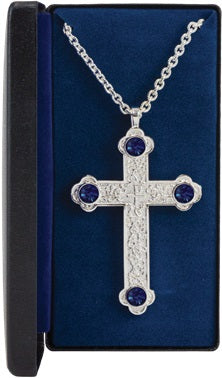 Pectoral cross silver plate