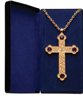 Pectoral cross gold plate