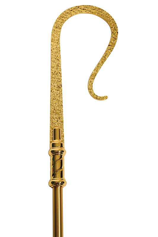 Satin brass crozier