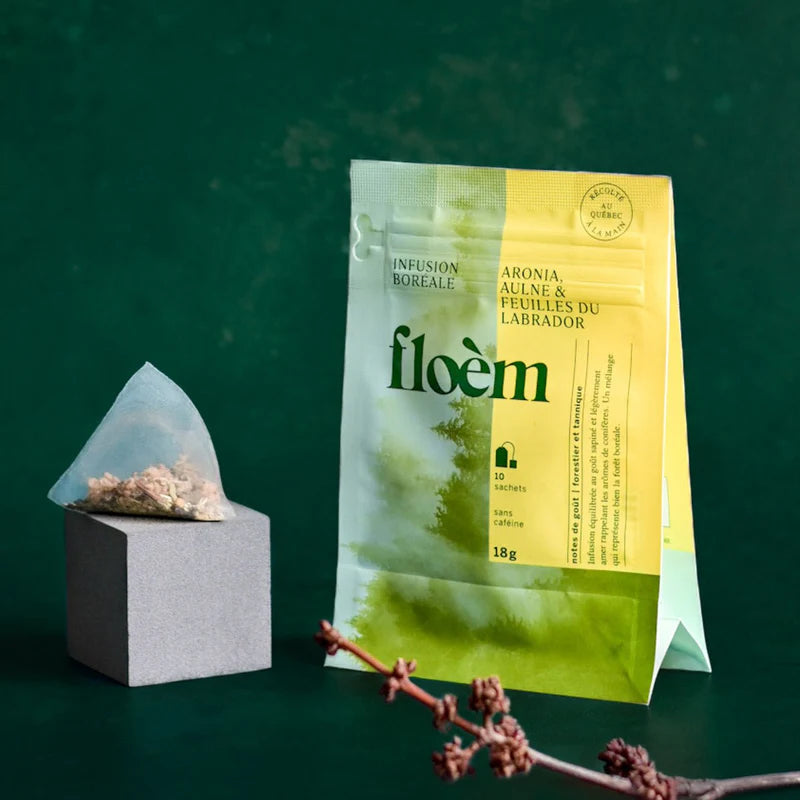 Herbal tea bags - Aronia, alder & Labrador leaves, 10 tea bags 18g