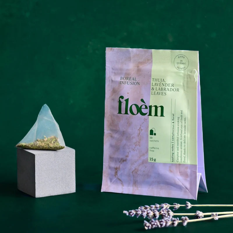 Herbal tea bags: Thuya, Lavender & Labrador leaves, 10 tea bags 15g