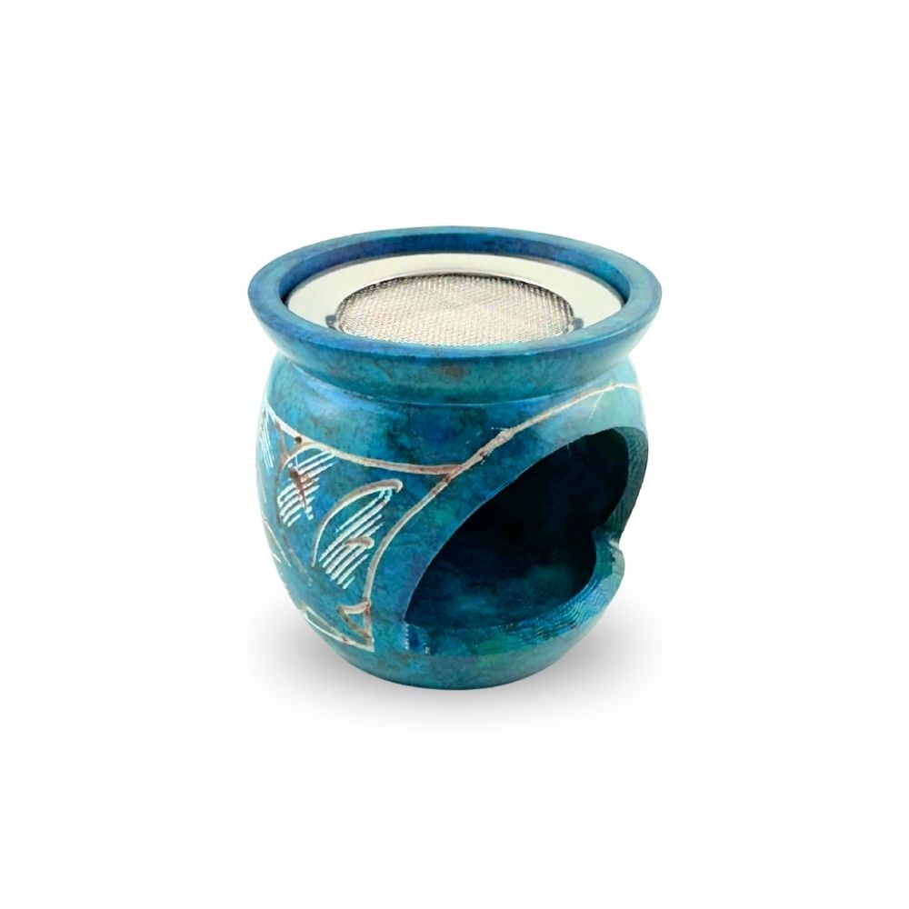 Small soapstone incense burner for grain incense