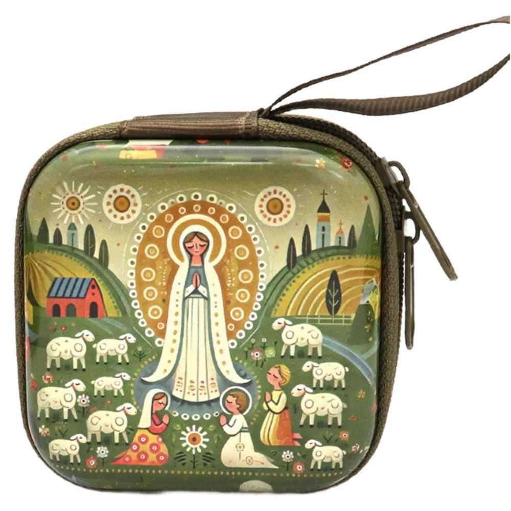 Fatima Rosary fabric case