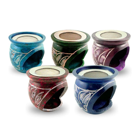 Small soapstone incense burner for grain incense