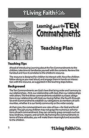 TG: LFK LEARNING ABOUT THE 10 COMMANDMENTS